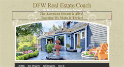 Desktop Screenshot of dfwrealestatecoach.com