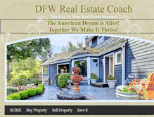 Tablet Screenshot of dfwrealestatecoach.com